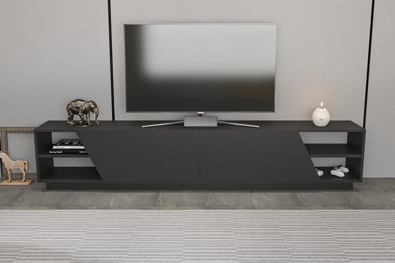 Andifli Tv-benk 240x47,4 cm - Antrasitt - Møbler - Mediamøbel & tv møbel - TV-benk & mediabenk