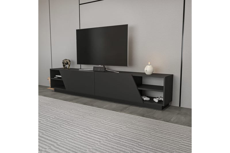 Andifli Tv-benk 240x47,4 cm - Antrasitt - Møbler - Mediamøbel & tv møbel - TV-benk & mediabenk
