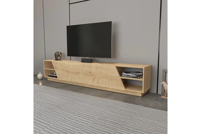Andifli Tv-benk 240x47,4 cm - Brun - Møbler - Mediamøbel & tv møbel - TV-benk & mediabenk