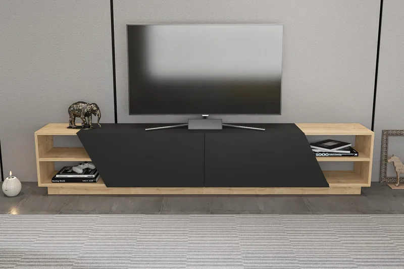 Andifli Tv-benk 240x47,4 cm - Brun - Møbler - Mediamøbel & tv møbel - TV-benk & mediabenk