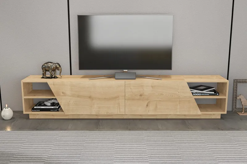 Andifli Tv-benk 240x47,4 cm - Brun - Møbler - Mediamøbel & tv møbel - TV-benk & mediabenk