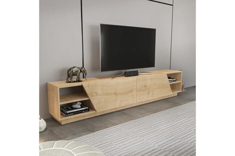 Andifli Tv-benk 240x47,4 cm - Brun - Møbler - Mediamøbel & tv møbel - TV-benk & mediabenk