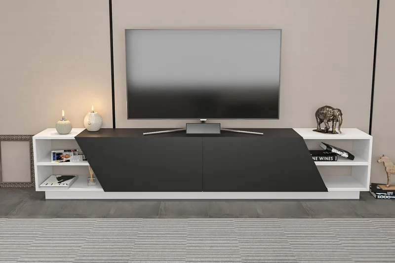 Andifli Tv-benk 240x47,4 cm - Hvit - Møbler - Mediamøbel & tv møbel - TV-benk & mediabenk