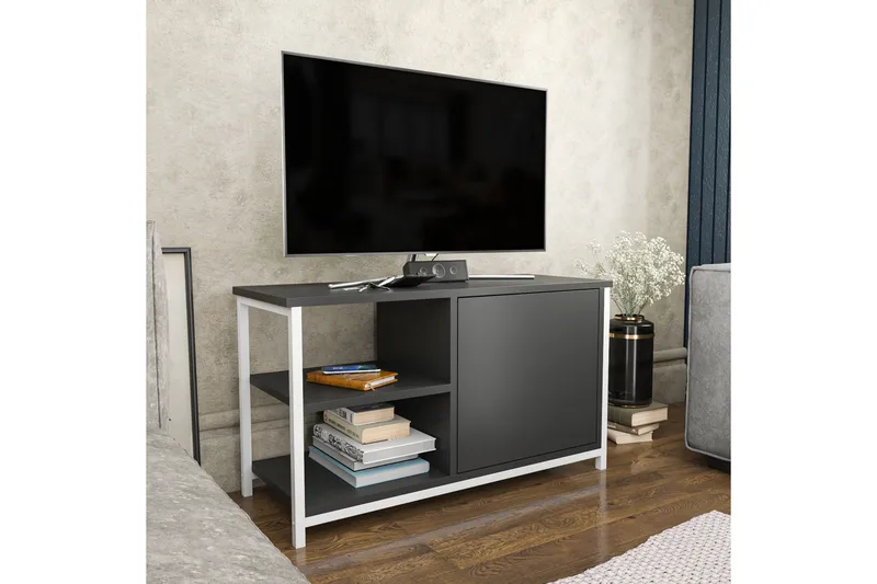 Andifli Tv-benk 89,6x50,8 cm - Hvit - Møbler - Mediamøbel & tv møbel - TV-benk & mediabenk