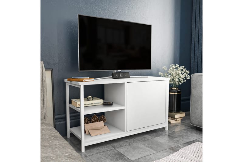 Andifli Tv-benk 89,6x50,8 cm - Hvit - Møbler - Mediamøbel & tv møbel - TV-benk & mediabenk