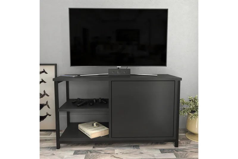 Andifli Tv-benk 89,6x50,8 cm - Svart - Møbler - Mediamøbel & tv møbel - TV-benk & mediabenk