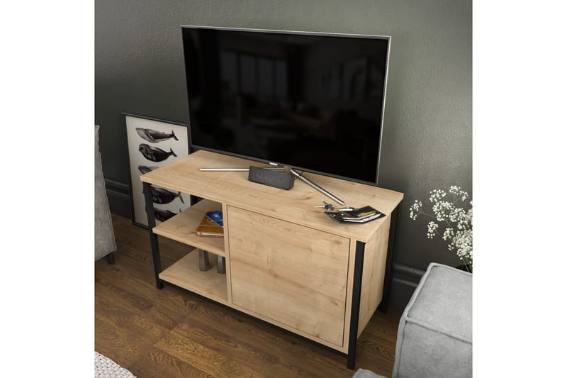 Andifli Tv-benk 89,6x50,8 cm - Svart - TV-benk & mediabenk