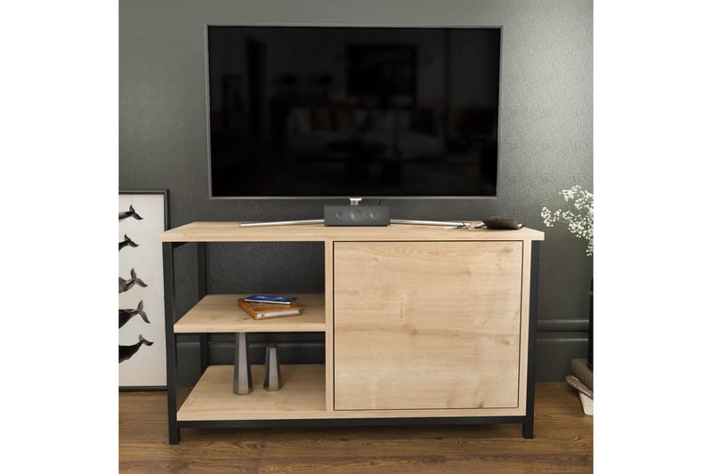 Andifli Tv-benk 89,6x50,8 cm - Svart - Møbler - Mediamøbel & tv møbel - TV-benk & mediabenk