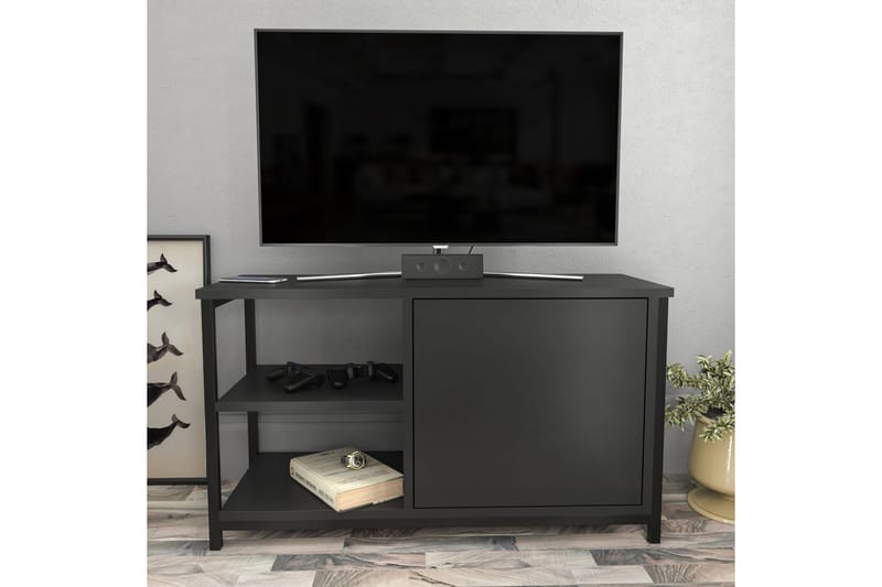 Andifli Tv-benk 89,6x50,8 cm - Svart - Møbler - Mediamøbel & tv møbel - TV-benk & mediabenk