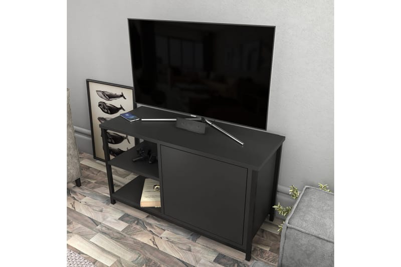Andifli Tv-benk 89,6x50,8 cm - Svart - Møbler - Mediamøbel & tv møbel - TV-benk & mediabenk