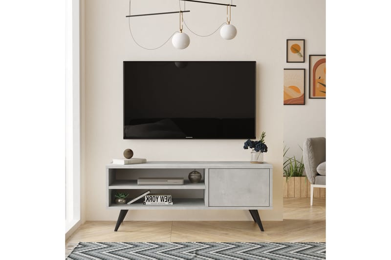 Aniza TV-benk 110 cm - Steingrå - TV-benk & mediabenk