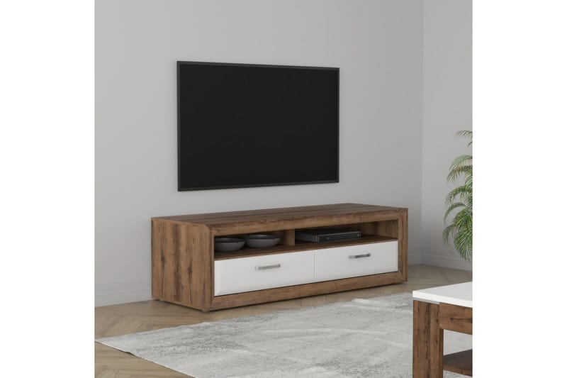 Aridiala Tv-benk 153 cm - Brun/Hvit - TV-benk & mediabenk