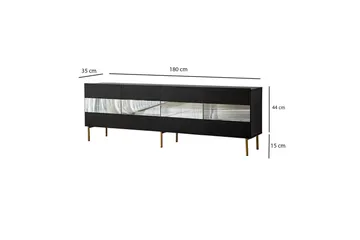 Arioch TV-benk 180 cm - Grå - Møbler - Mediamøbel & tv møbel - TV-benk & mediabenk