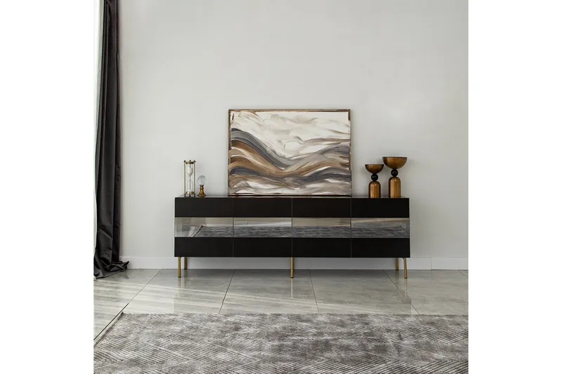 Arioch TV-benk 180 cm - Grå - Møbler - Mediamøbel & tv møbel - TV-benk & mediabenk