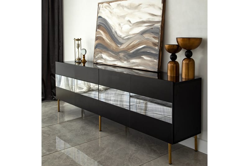 Arioch TV-benk 180 cm - Grå - Møbler - Mediamøbel & tv møbel - TV-benk & mediabenk