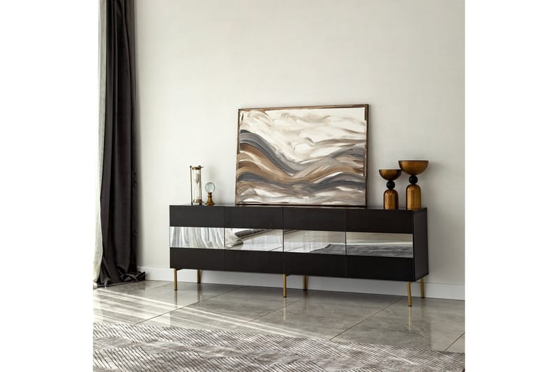 Arioch TV-benk 180 cm - Grå - Møbler - Mediamøbel & tv møbel - TV-benk & mediabenk