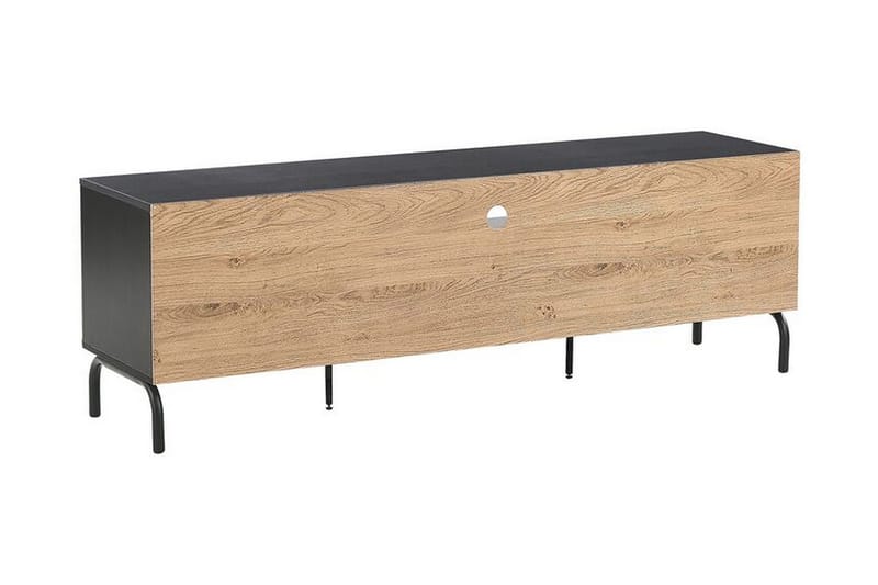 Arkley TV-benk 160x41 cm - Svart/Lysebrun - Møbler - Mediamøbel & tv møbel - TV-benk & mediabenk