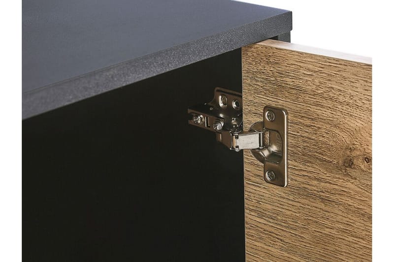 Arkley TV-benk 160x41 cm - Svart/Lysebrun - Møbler - Mediamøbel & tv møbel - TV-benk & mediabenk