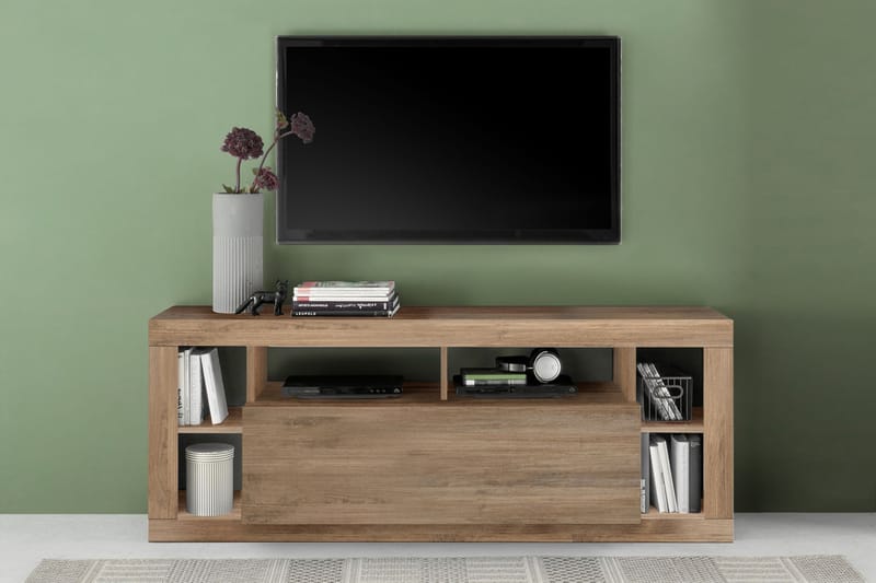 Asfordby Tv-benk 42x172x66 cm - Brun - Møbler - Mediamøbel & tv møbel - TV-benk & mediabenk