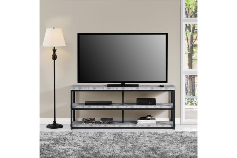 Ashlar Tv-benk 160x41,9 cm Lysegrå - Dorel Home - Møbler - Mediamøbel & tv møbel - TV-benk & mediabenk