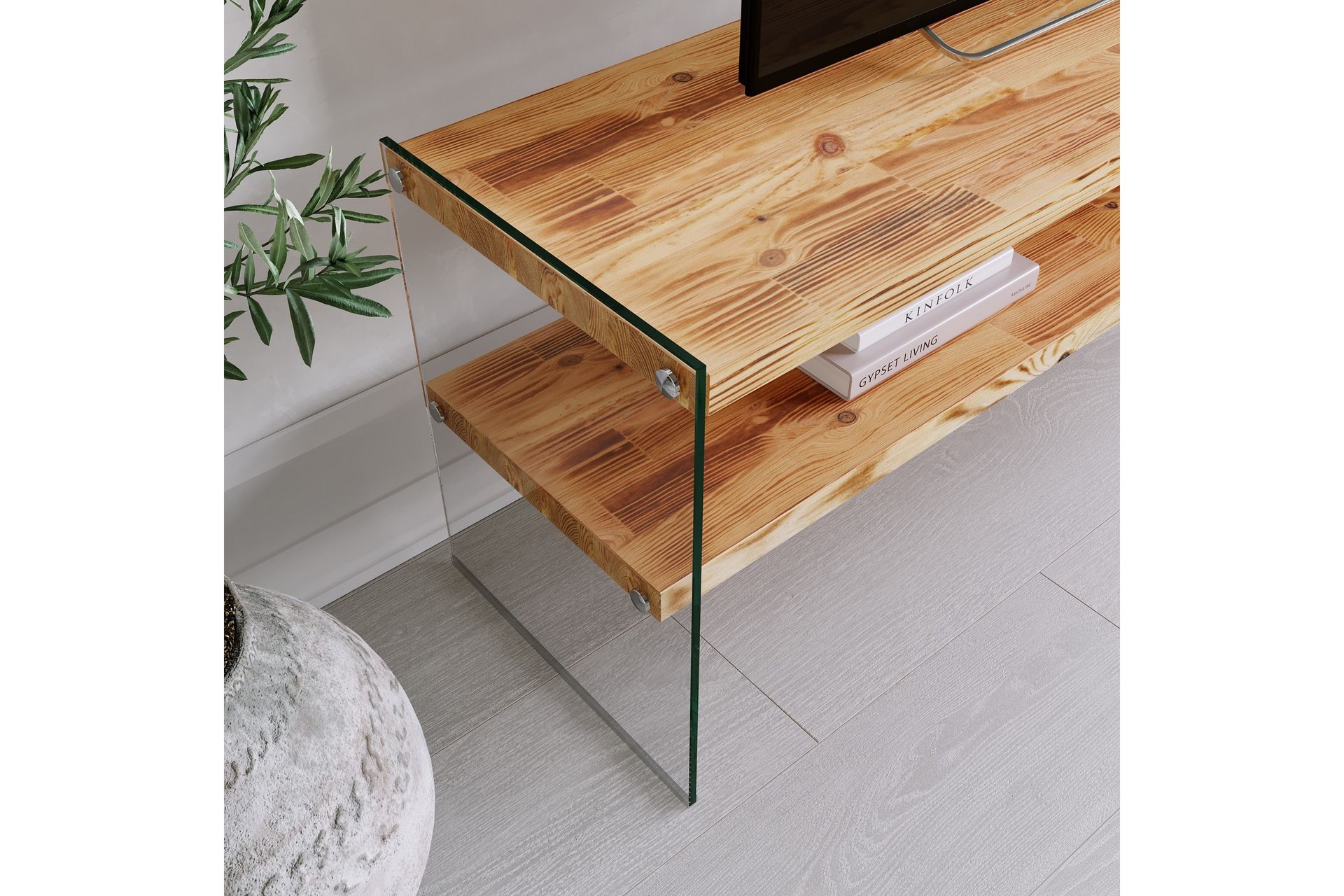 Assanisa TV-benk 120 cm - Natur - Møbler - Mediamøbel & tv møbel - TV-benk & mediabenk