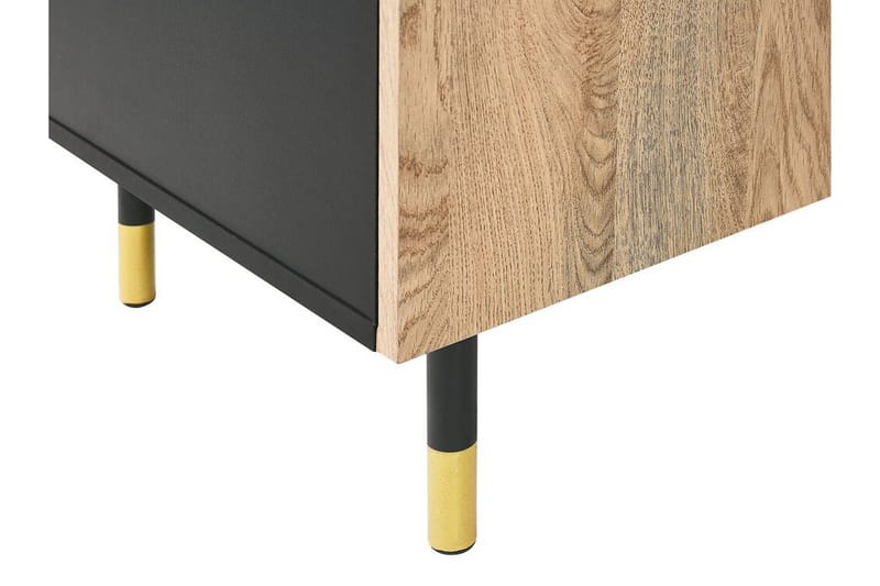 Assaria TV-benk 150x40 cm - Svart/Lyst Tre - Møbler - Mediamøbel & tv møbel - TV-benk & mediabenk