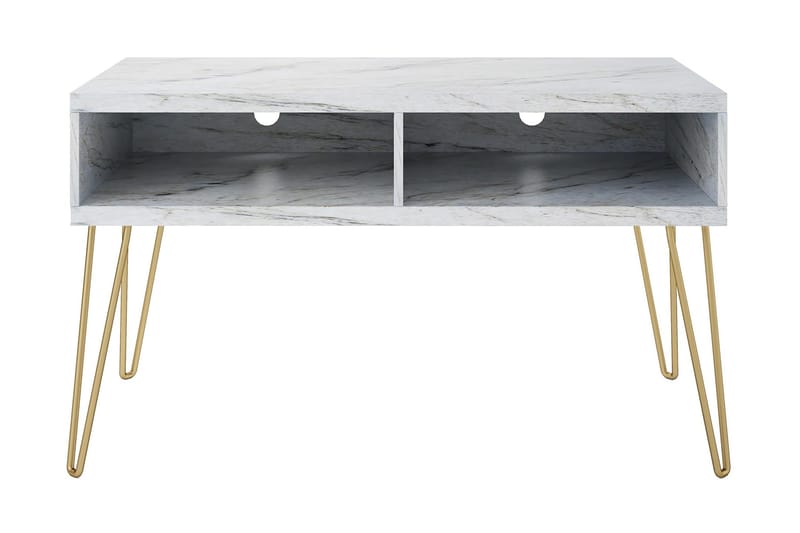 Athena Tv-benk 107x50 cm Hvit/Marmormønster - Novogratz - Møbler - Mediamøbel & tv møbel - TV-benk & mediabenk
