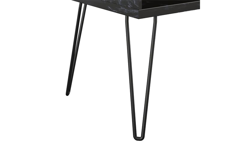 Athena Tv-benk 107x50 cm Svart/Marmormønster - Novogratz - Møbler - Mediamøbel & tv møbel - TV-benk & mediabenk
