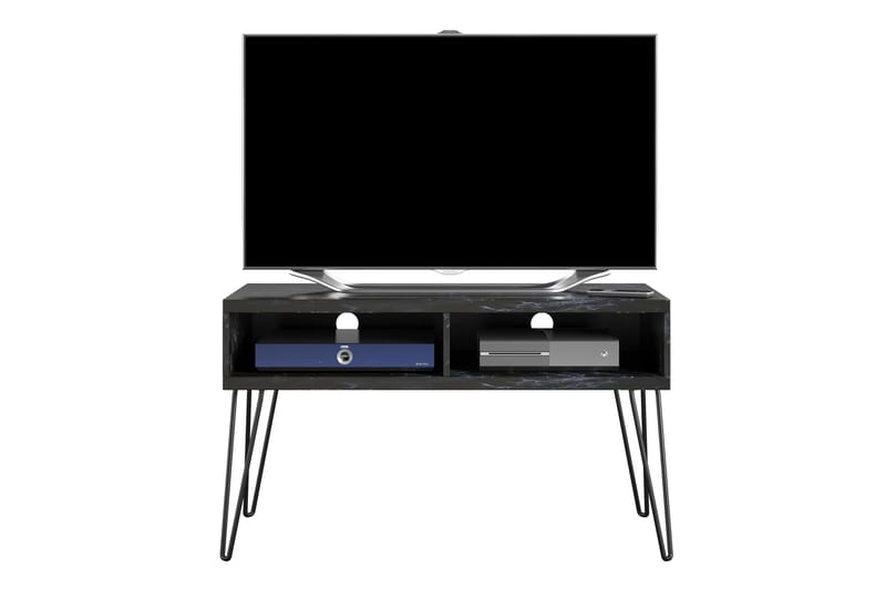 Athena Tv-benk 107x50 cm Svart/Marmormønster - Novogratz - Møbler - Mediamøbel & tv møbel - TV-benk & mediabenk
