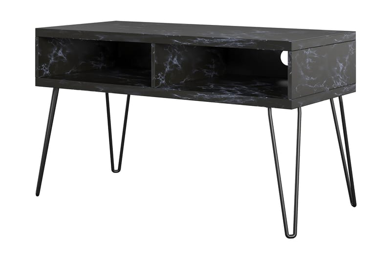Athena Tv-benk 107x50 cm Svart/Marmormønster - Novogratz - Møbler - Mediamøbel & tv møbel - TV-benk & mediabenk