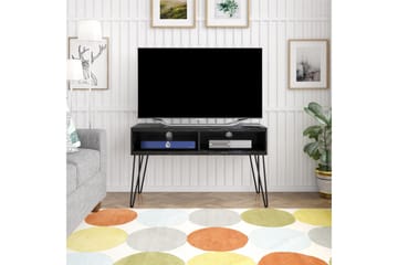 Athena Tv-benk 107x50 cm Svart/Marmormønster - Novogratz - Møbler - Mediamøbel & tv møbel - TV-benk & mediabenk