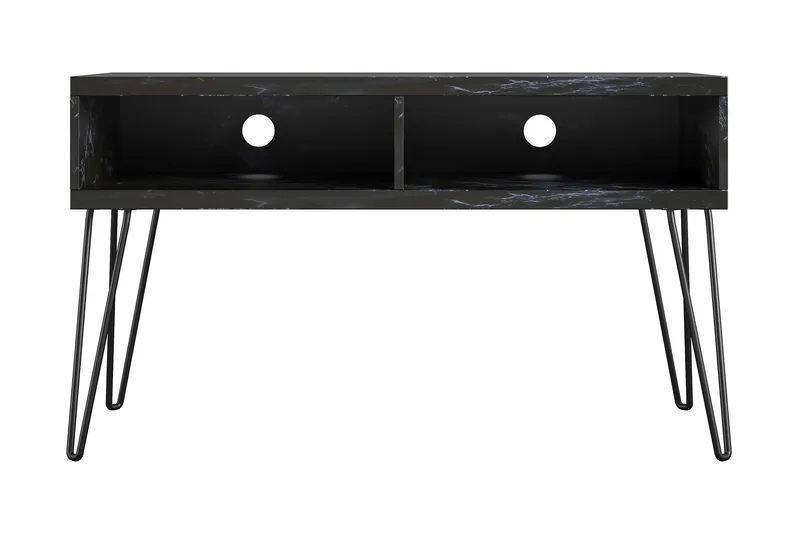 Athena Tv-benk 107x50 cm Svart/Marmormønster - Novogratz - Møbler - Mediamøbel & tv møbel - TV-benk & mediabenk