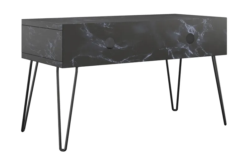 Athena Tv-benk 107x50 cm Svart/Marmormønster - Novogratz - Møbler - Mediamøbel & tv møbel - TV-benk & mediabenk