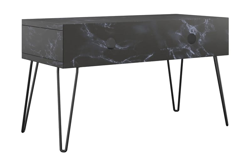 Athena Tv-benk 107x50 cm Svart/Marmormønster - Novogratz - Møbler - Mediamøbel & tv møbel - TV-benk & mediabenk