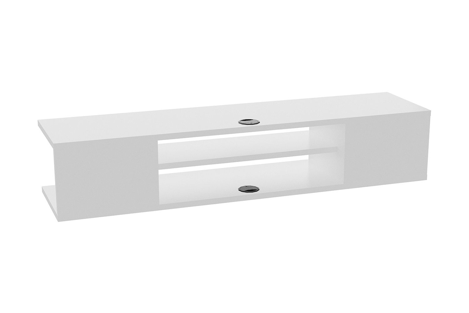 Avvakko TV-benk 135 cm - Hvit - Møbler - Mediamøbel & tv møbel - TV-benk & mediabenk