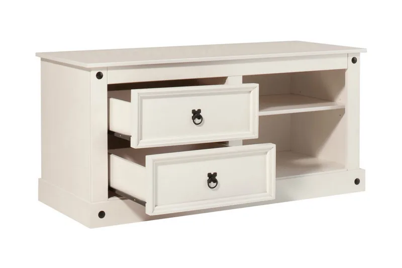 Ayala TV-benk 120 cm - Hvit - Møbler - Mediamøbel & tv møbel - TV-benk & mediabenk