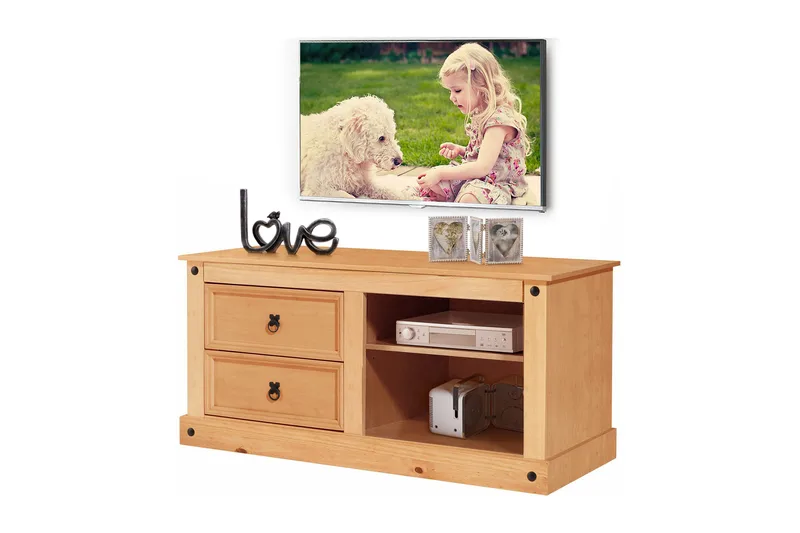 Ayala TV-benk 120 cm - Lysebrun - Møbler - Mediamøbel & tv møbel - TV-benk & mediabenk