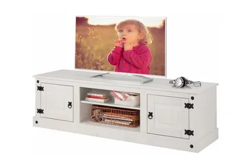 Ayala TV-benk 160 cm - Hvit - Møbler - Mediamøbel & tv m øbel - TV-benk & mediabenk