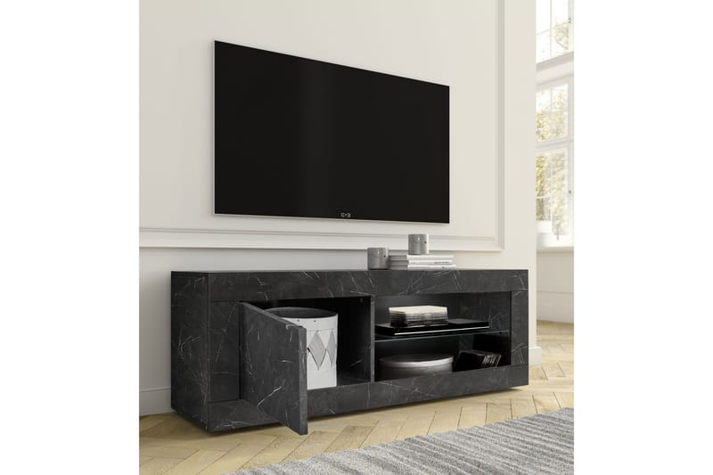 Basic Tv-Benk 140 cm Svart - Lc Spa - Møbler - Mediamøbel & tv møbel - TV-benk & mediabenk