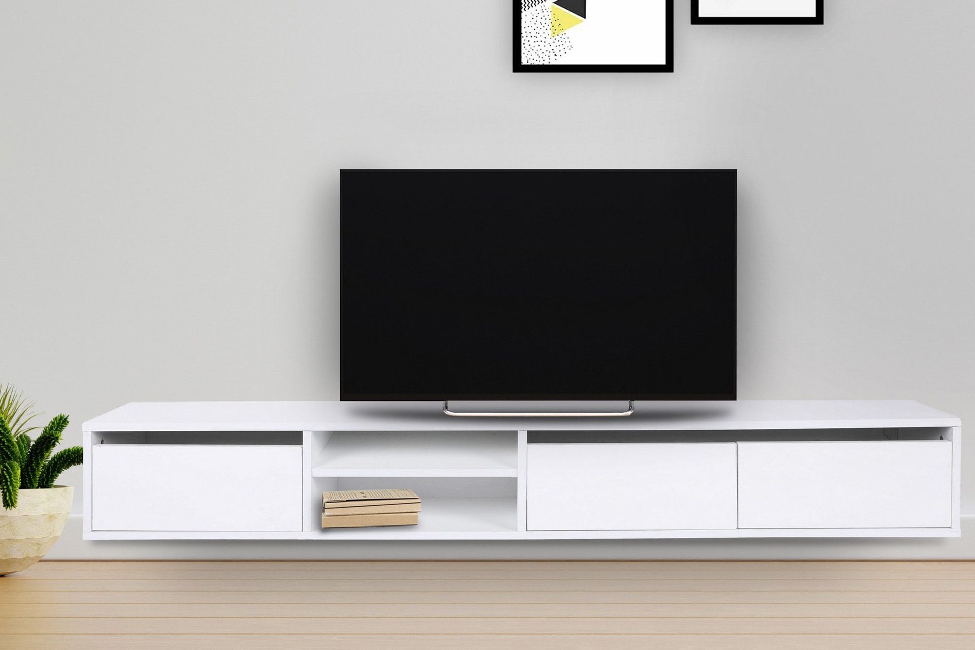 Belgia TV-benk 180 cm - Hvit