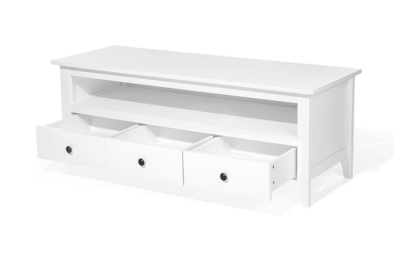 Berkeley Tv-Benk 49,5x136,5 Cm - Hvit - TV-benk & mediabenk