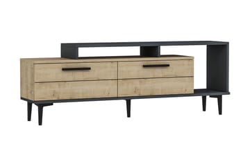 Binard TV-benk 150 cm - Blå / Natur / Antrasitt - Møbler - Mediamøbel & tv møbel - TV-benk & mediabenk