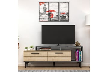 Binard TV-benk 150 cm - Blå / Natur / Antrasitt - Møbler - Mediamøbel & tv møbel - TV-benk & mediabenk