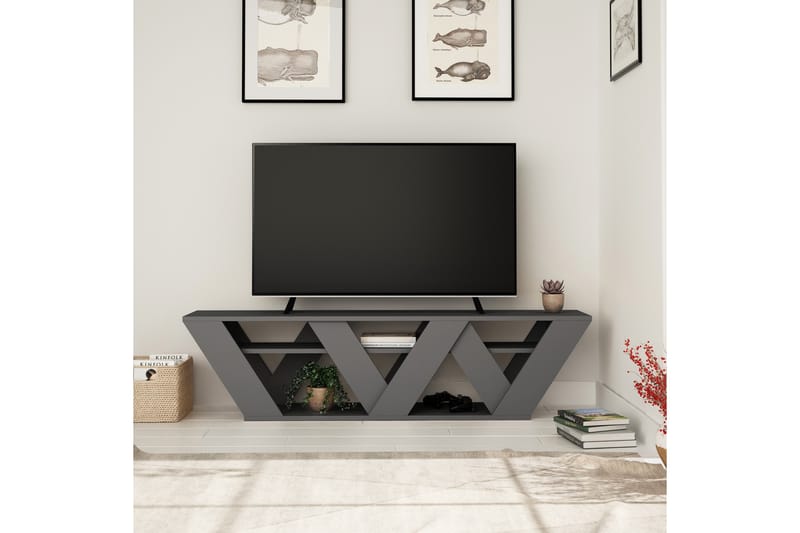 Bodsjö TV-Benk 158 cm - Grå - Møbler - Mediamøbel & tv møbel - TV-benk & mediabenk