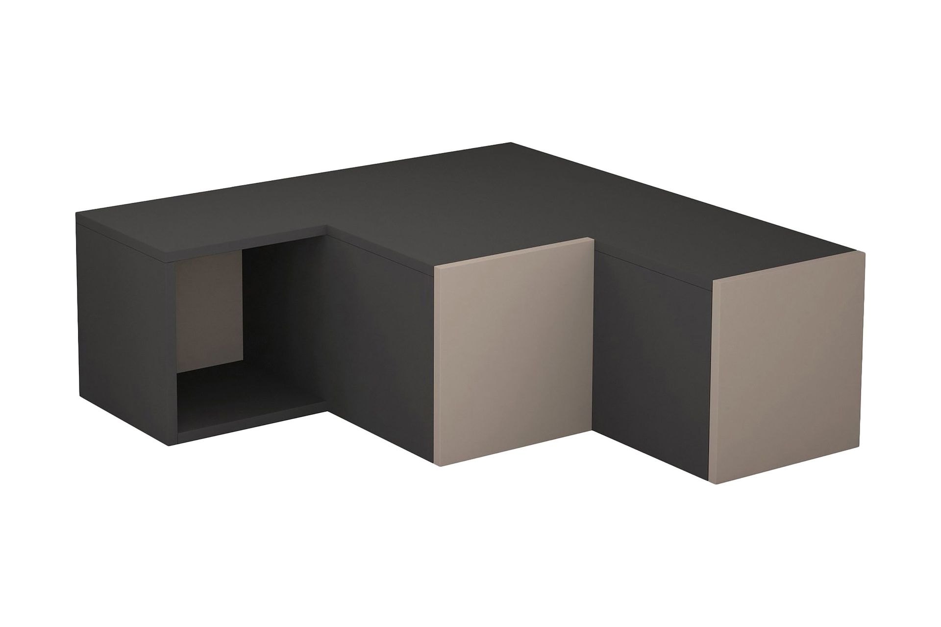 Bodsjö TV-Benk 92 cm - Grå/Brun