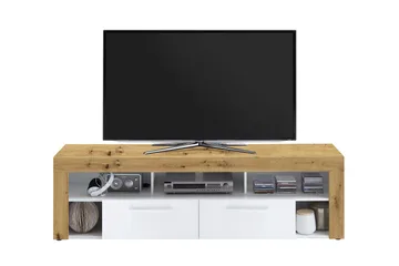 Bootsma TV-Benk 180 cm - Brun/Hvit - Møbler - Mediamøbel & tv møbel - TV-benk & mediabenk