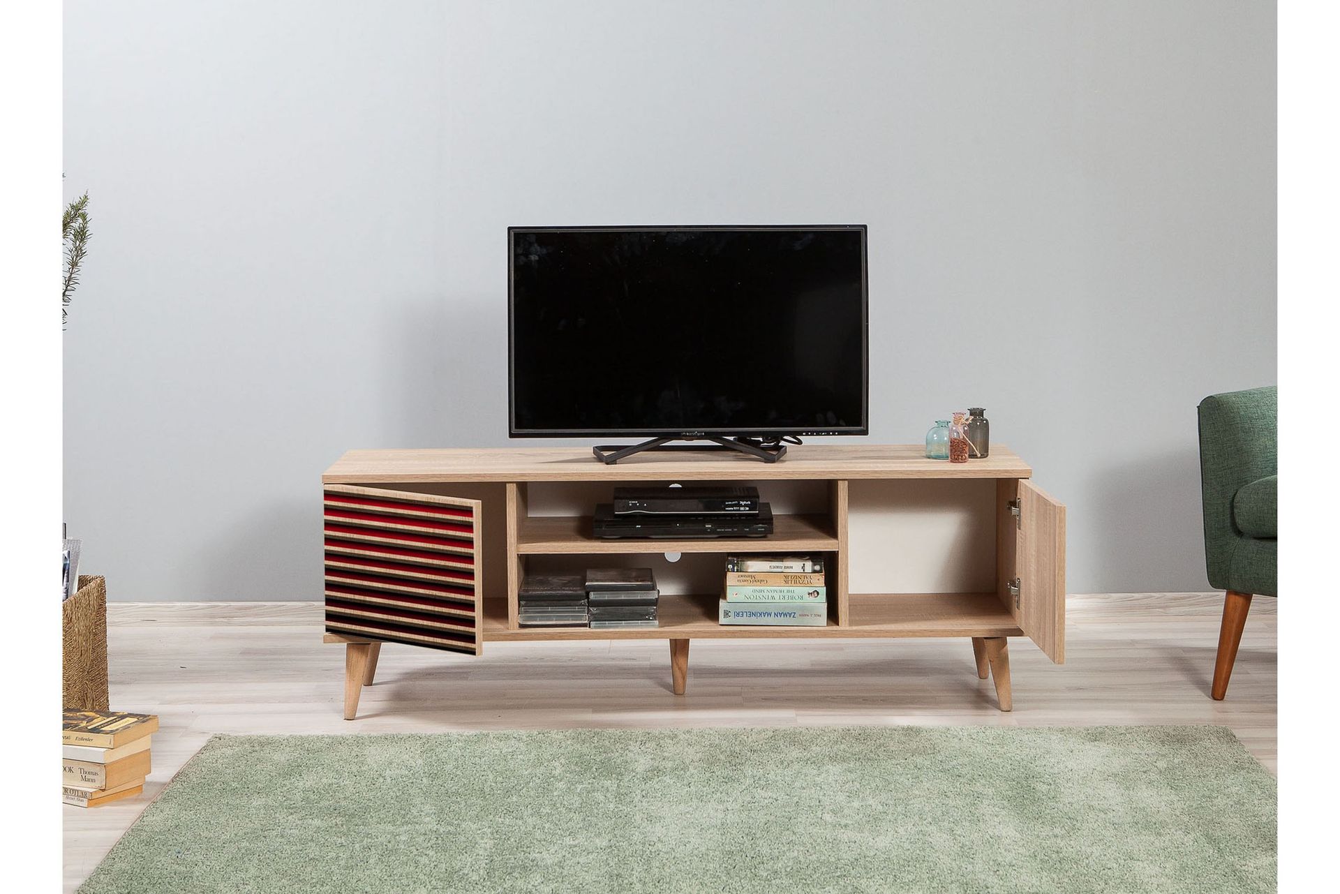 Brokind TV-Benk 140 cm - Brun - Møbler - Mediamøbel & tv møbel - TV-benk & mediabenk