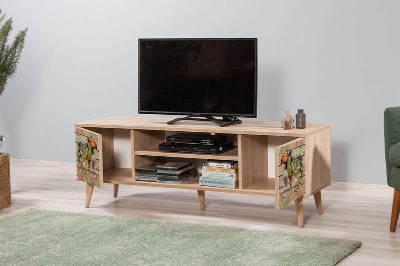 Brokind TV-Benk 140 cm - Brun - Møbler - Mediamøbel & tv møbel - TV-benk & mediabenk