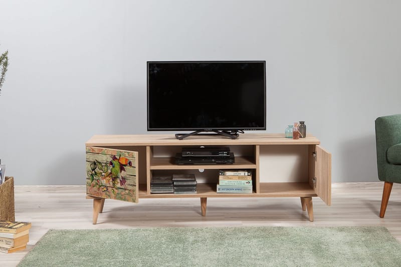 Brokind TV-Benk 140 cm - Brun - Møbler - Mediamøbel & tv møbel - TV-benk & mediabenk