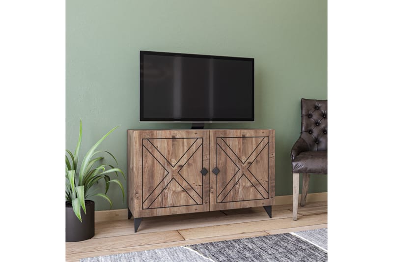Bryants TV-Benk 100 cm - Tre/Natur - Møbler - Mediamøbel & tv møbel - TV-benk & mediabenk